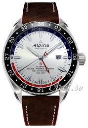 Alpina Alpiner Srebrny/Skóra Ø44 mm AL-550SRN5AQ6