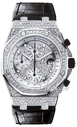 Audemars Piguet Royal Oak Offshore Chronograph Zestaw diamentów/Skóra Ø42 mm 26067BC.ZZ.D002CR.01