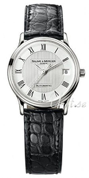 Baume & Mercier Classima Executives Biały/Skóra Ø33 mm MOA8079