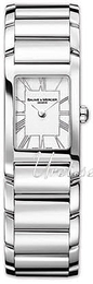 Baume & Mercier Hampton Biały/Stal 34x20 mm MOA8747