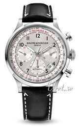 Baume & Mercier Capeland Srebrny/Skóra Ø42 mm MOA10005