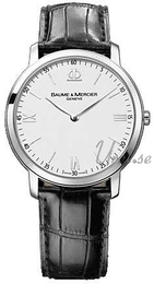 Baume & Mercier Classima Executives Srebrny/Skóra Ø39 mm MOA8849