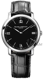 Baume & Mercier Classima Executives Czarny/Skóra Ø39 mm MOA8850