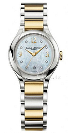 Baume & Mercier Linea Biały/18 karatowe żółte złoto Ø30 mm MOA8774