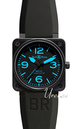 Bell & Ross Instrument Czarny/Guma 46x46 mm BR0192BLUE