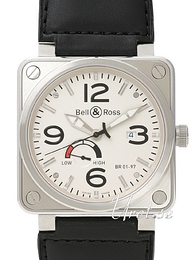 Bell & Ross Instrument Biały/Skóra 46x46 mm BR0197WL