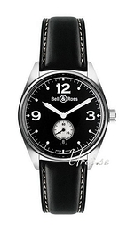 Bell & Ross Vintage Czarny/Skóra Ø38 mm BRV123WBL