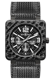 Bell & Ross Aviation Czarny/Karbon 46x46 mm BR 01-94 Carbon Fiber