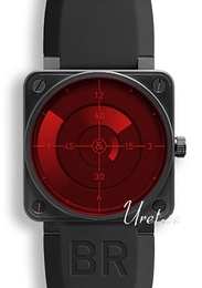 Bell & Ross Aviation Czerwony/Guma 46x46 mm BR 01 Red Radar