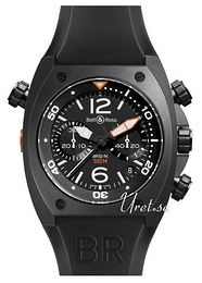Bell & Ross Marine Czarny/Guma Ø44 mm BR 02-94 Carbon