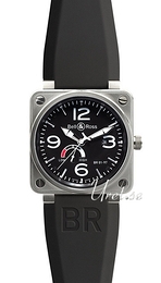 Bell & Ross Instrument Czarny/Guma 46x46 mm BR0197POWRESBLA