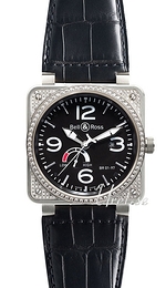 Bell & Ross Instrument Czarny/Skóra 46x46 mm BR0197TOPDIABLA