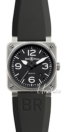 Bell & Ross Instrument Czarny/Guma 42x42 mm BR0392CAR