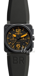 Bell & Ross Instrument Czarny/Guma 42x42 mm BR0394ORA