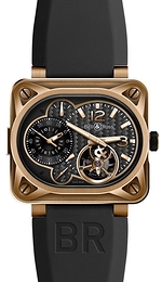 Bell & Ross Instrument Czarny/Guma 50x44 mm INST-MINUTEUR-TOUR