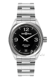 Bell & Ross Vintage Czarny/Stal Ø34 mm VINMEDAUTBLA