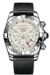 Breitling Chronomat GMT Biały/Guma Ø47 mm AB0410-0421