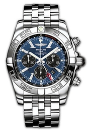 Breitling Chronomat GMT Niebieski/Stal Ø47 mm AB0410-825