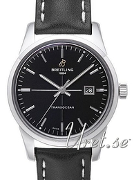 Breitling Transocean Czarny/Skóra Ø43 mm A1036012-BA91-435X-A20BA.1