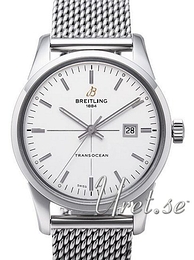 Breitling Transocean Biały/Stal Ø43 mm A1036012-G721-151A