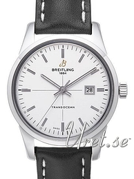 Breitling Transocean Biały/Skóra Ø43 mm A1036012-G721-435X-A20BA.1