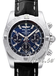 Breitling Chronomat 44 Niebieski/Skóra Ø43.5 mm AB011011-C789-743P-A20BA.1