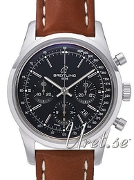 Breitling Transocean Czarny/Skóra Ø43 mm AB015212-BA99-433X-A20BA.1