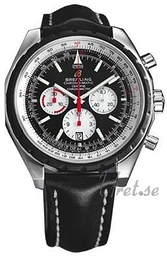 Breitling Chrono-Matic 49 Czarny/Skóra Ø49 mm A14360-011 / 136