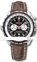 Breitling Chrono-Matic 49 Czarny/Skóra Ø44 mm 142 (738)