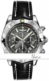 Breitling Chronomat 44 Czarny/Skóra Ø43.5 mm AB0110-1012 Black Croco