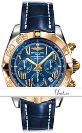 Breitling Chronomat 44 Niebieski/Skóra Ø43.5 mm CB0110-7812 Blue Croco