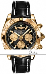 Breitling Chronomat 44 Czarny/Skóra Ø43.5 mm HB0112-0312 Black Croco