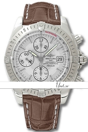 Breitling Chronomat Calibre 13 Srebrny/Skóra Ø43.7 mm A13356-0412 Brown Croco