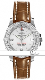 Breitling Colt Oceane Srebrny/Skóra Ø33 mm A77380-3012D Brown Croco