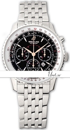 Breitling Montbrillant Czarny/Stal Ø38 mm A41370-105