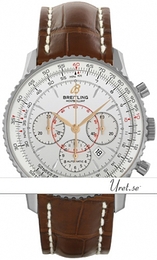 Breitling Montbrillant Srebrny/Skóra Ø38 mm A41370-0412 / 119