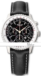 Breitling Montbrillant Czarny/Skóra Ø38 mm A41370-101 Black Calf