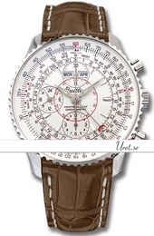Breitling Montbrillant Datora Biały/Skóra Ø43 mm A21330-0412 Brown Croco