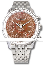 Breitling Montbrillant Datora Brązowy/Stal Ø43 mm A21330-095