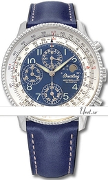 Breitling Montbrillant Olympus Niebieski/Skóra Ø42 mm A19350-371 Blue Calf