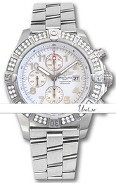 Breitling Avenger Super Avenger Biały/Stal Ø48 mm A13370-358D Special