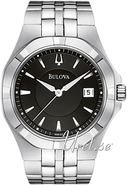 Bulova Dress Czarny/Stal Ø40 mm 96B123
