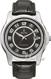 Bulova Precisionist Czarny/Skóra Ø44 mm 96B127
