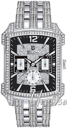 Bulova Crystal Czarny/Stal 96C108