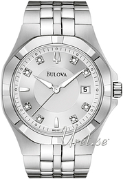 Bulova Diamond Srebrny/Stal Ø37 mm 96D107