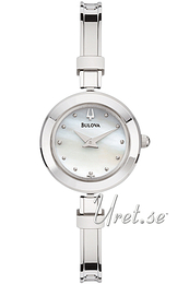 Bulova Bangle Biały/Stal Ø23 mm 96L114
