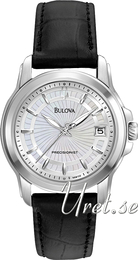 Bulova Precisionist Srebrny/Skóra Ø36 mm 96M120