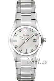 Bulova Diamond Biały/Stal Ø29 mm 96P108