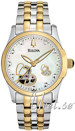 Bulova Mechanical Biały/Stal w odcieniu złota Ø34 mm 98P123