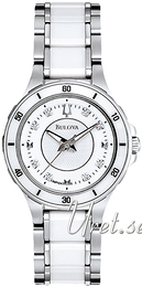 Bulova Diamond Biały/Czeramiczna Ø30 mm 98P124